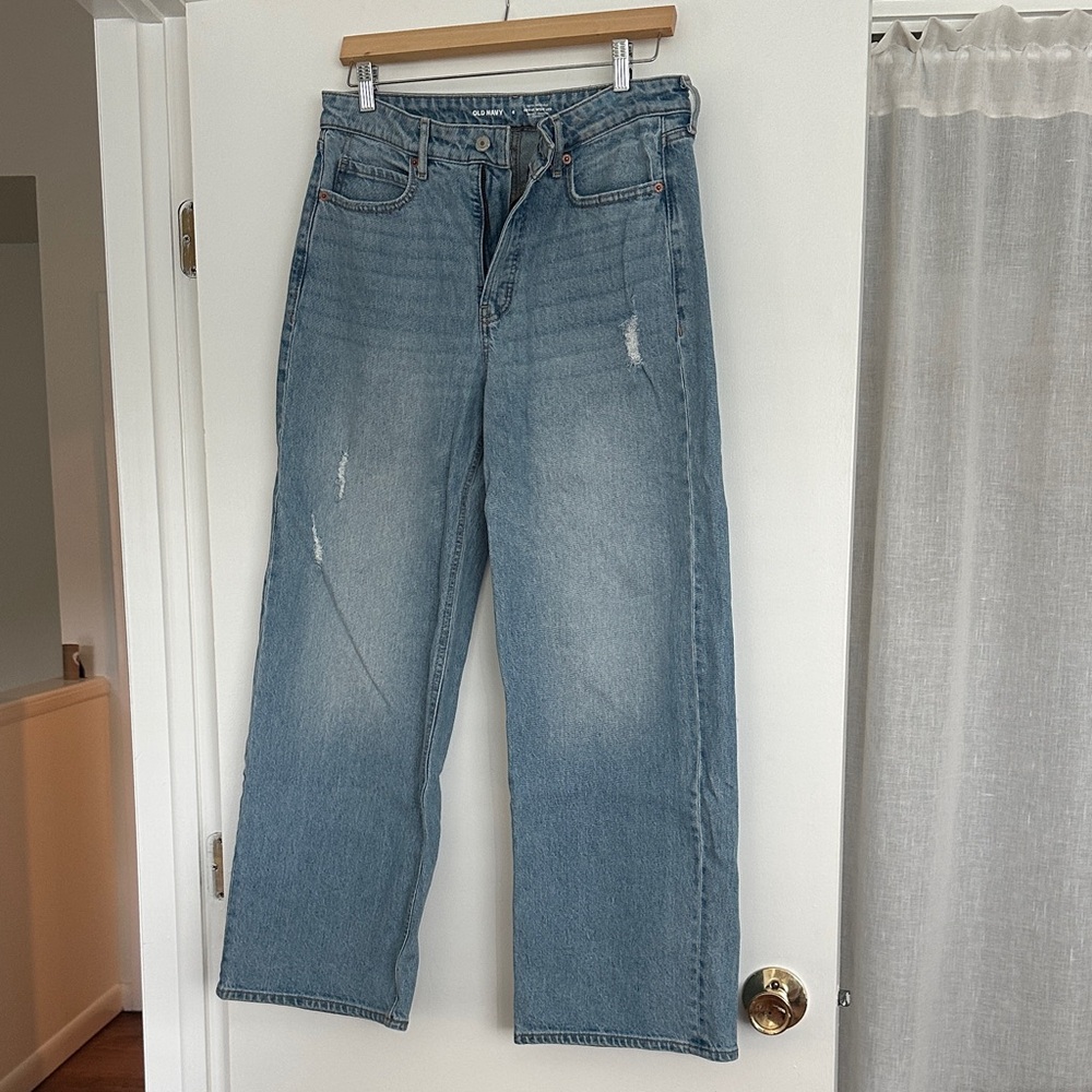 Old Navy Light Blue Wide Leg Jeans